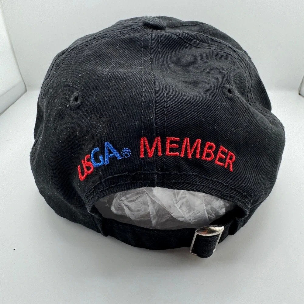 USGA Golf Hat Unisex OSFA Black Good 2014 US Open Pinehurst No 2 Member Cap